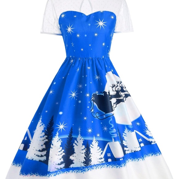 50s style christmas dress